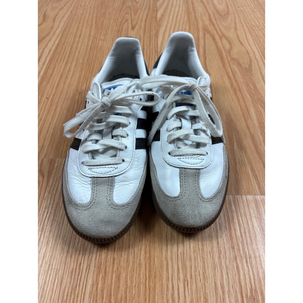 Adidas Samba OG White Black Gum Sole Leather Sneakers IE3675 Mens 5 Womens 6